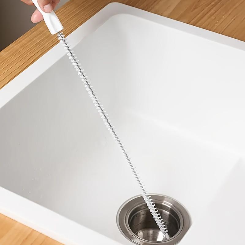 1pc Pipeline Dredging Brush - Sink Drain Overflow Cleaning Brush, Household Sewer Hair Catcher, Snake Hair Drain Clog Remover Cleaning Tool For Bath Tub, Kitchen Sink, Toilet Etc 1