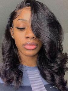 Human Hair Lace Front Wigs for Women, Gorgeous Fluffy Wigs with Baby Hair, Human Hair Lace Front Wigs for Party, Daily Use