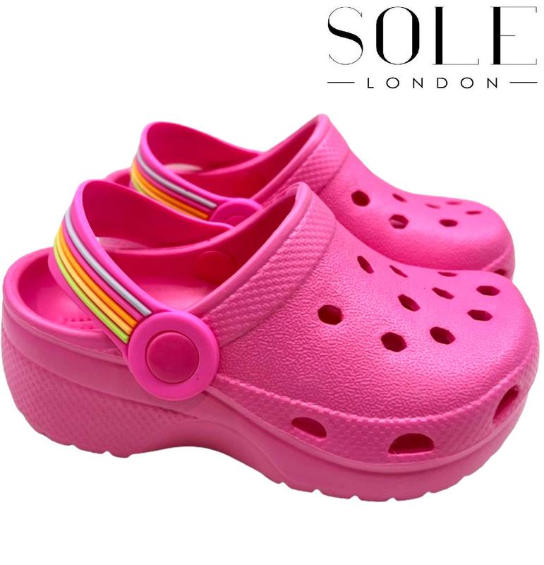 Rubber Clog Mule Slipper for Kids Infants Girls Boys - Beach Sandals Shower Shoes