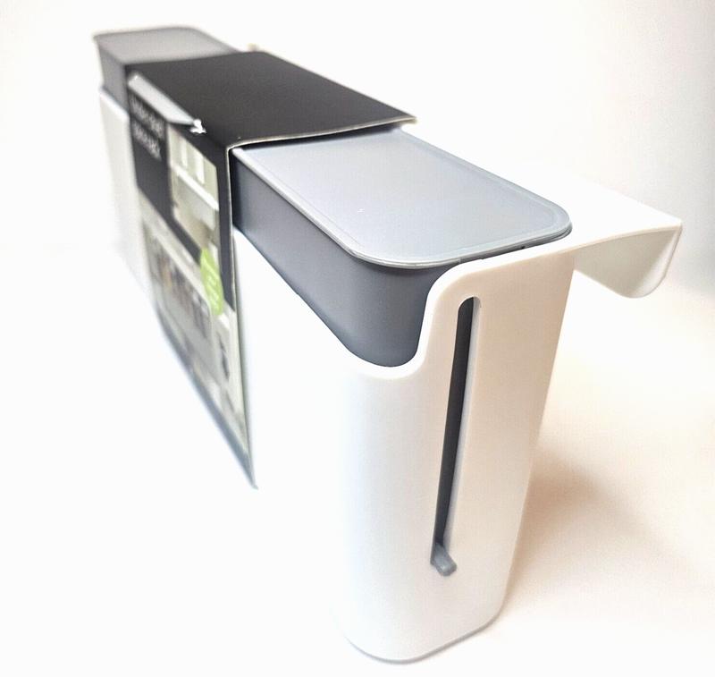 Cupboard Store in cupboard kitchen storage under-shelf Spice Rack Organizer Plastic Box Installation Window 2