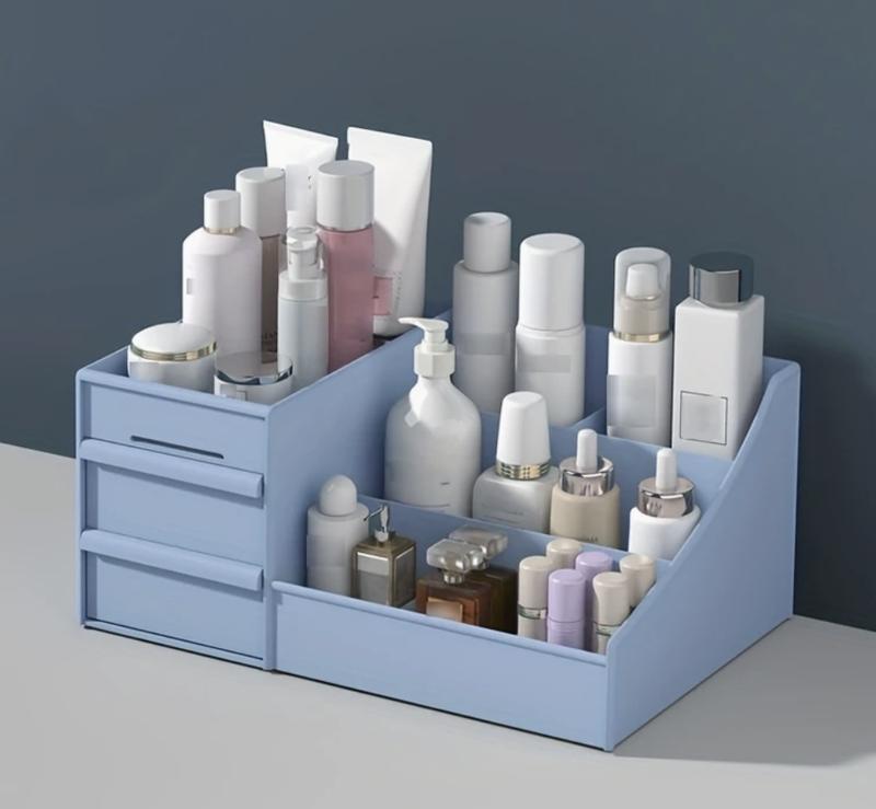 Makeup Organizer Makeup Storage Box with Drawers Plastic Household Storage for Makeup Desk Organizer Multi Purpose Desk Storage Box Space Saving Home Organizer Home Decor 6