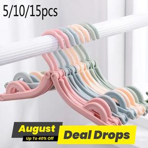 Travel Hangers - Essential for Cruise Ships, 5/10pcs Portable Folding Hangers, Travel Accessories, Foldable Travel Clothes Drying Racks (Color Random), Hanging