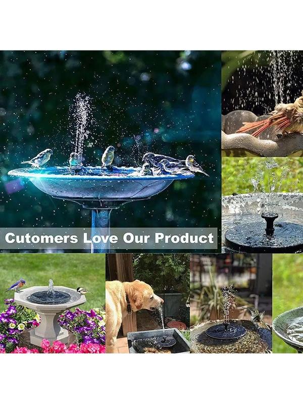Solar Bird Bath Fountain Pump, Upgrade Solar Fountain , Free Standing Floating Solar Powered Water Fountain Pump for Bird Bath, mini solar water fountain , solar garden water fountain , solar water fountain , garden accessories , garden decor 3