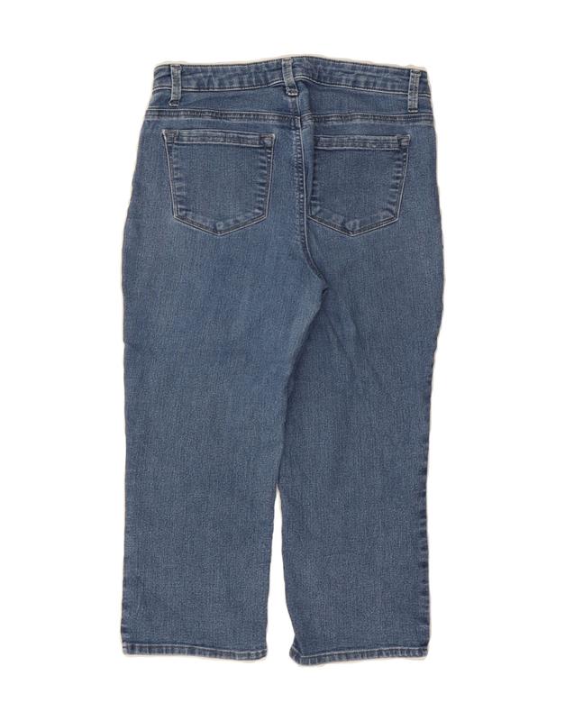 Pre-Owned Vintage LEE Womens Capri Straight Jeans US 12 Large W30 L21 Blue Cotton 2