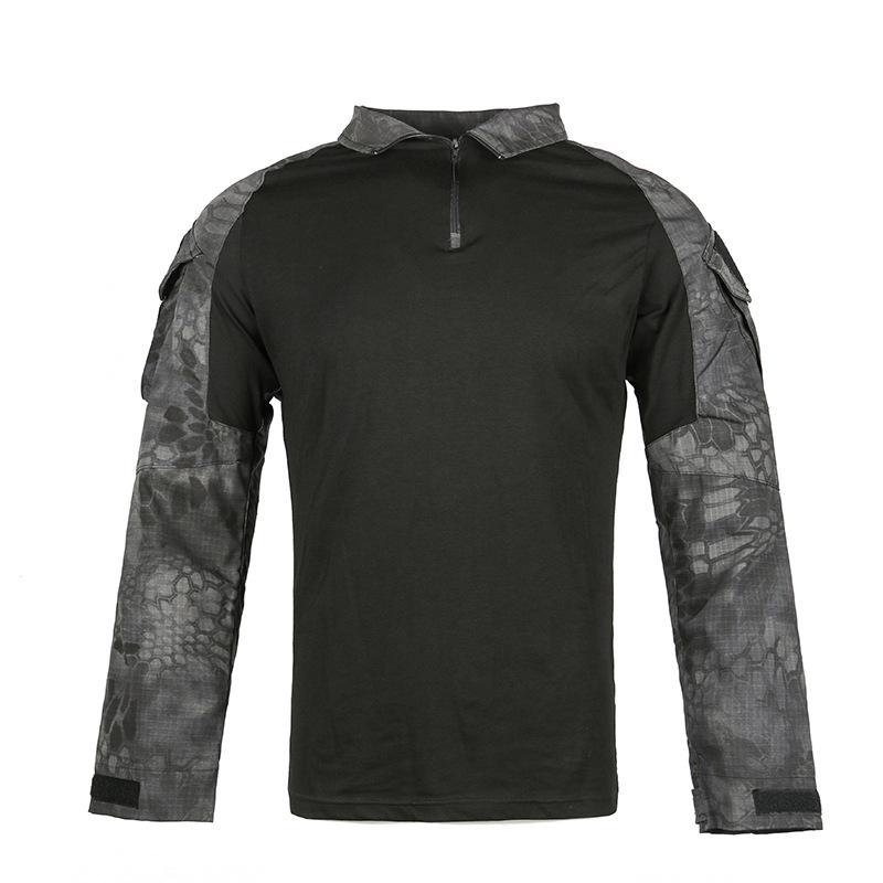 Product Introduction of Men's Outdoor Tactical Hiking T-Shirts,Hunting  Camouflage Long Sleeve Hunting Climbing Shirt,Male Breathable Sport Clothes 7