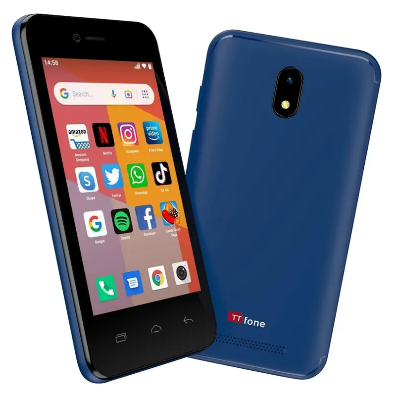 TTfone Blue TT20 Dual SIM with Mains Charger, No SIM Card 3