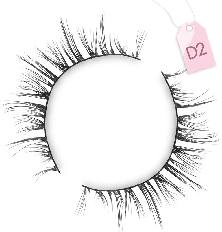 Natural Lashes Short Eyelashes Wispy Natural Look Soft False Eyelash Fake Eye Lash Faux Mink 7 Pairs D2(6MM-10MM) 1