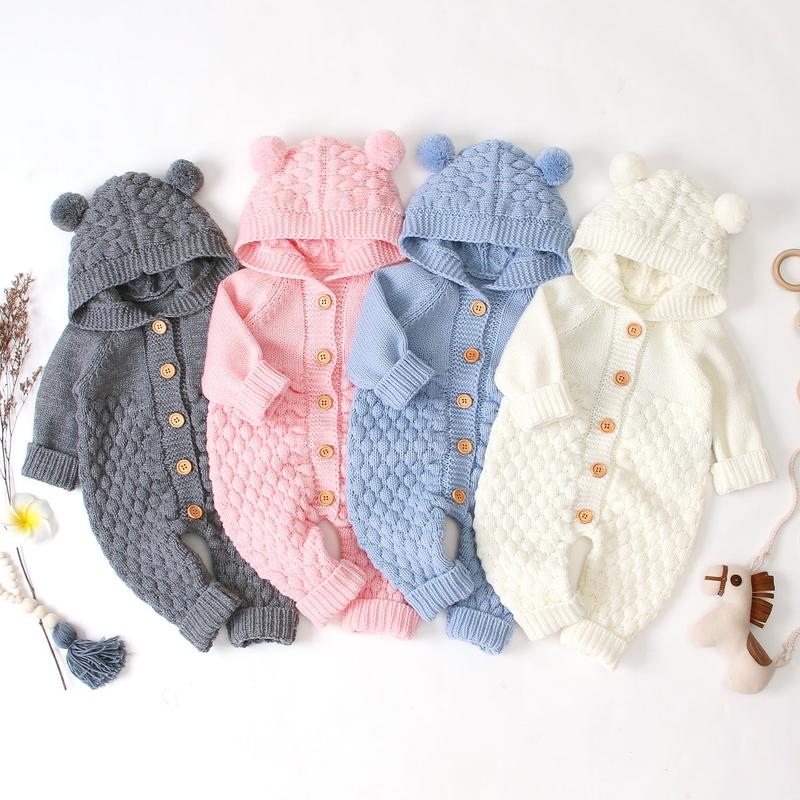 Hooded knitted jumpsuit 0