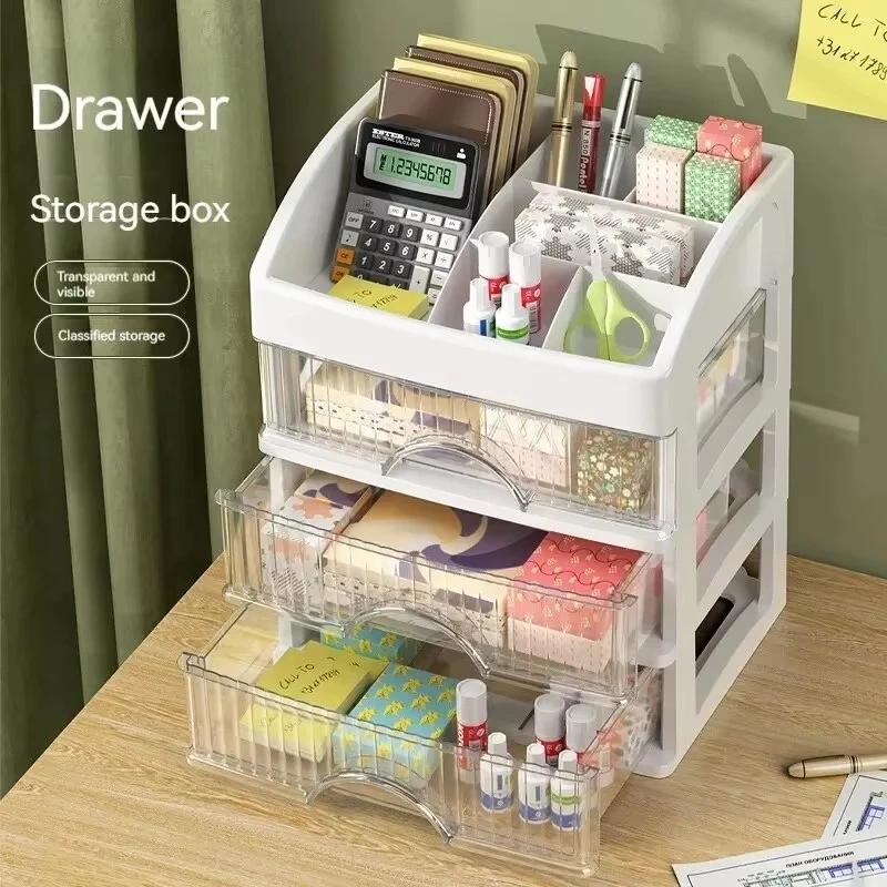 New Multi-layer Storage Box for Stationery, Jewelry, and Cosmetics Organization 1