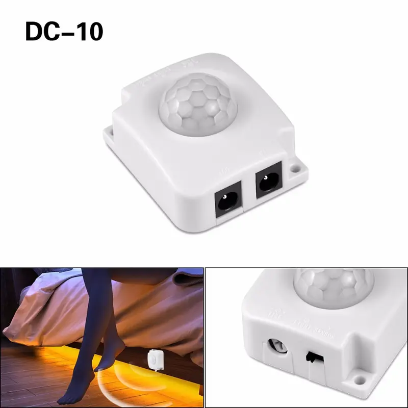 High Sensitive PIR Motion Sensor Light Switch DC 12V - 24V Automatic Infrared Motion Sensor Switch for LED Strip Light 3