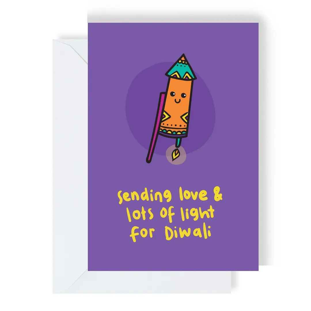 Love & Lots Of Light Diwali Greeting Card