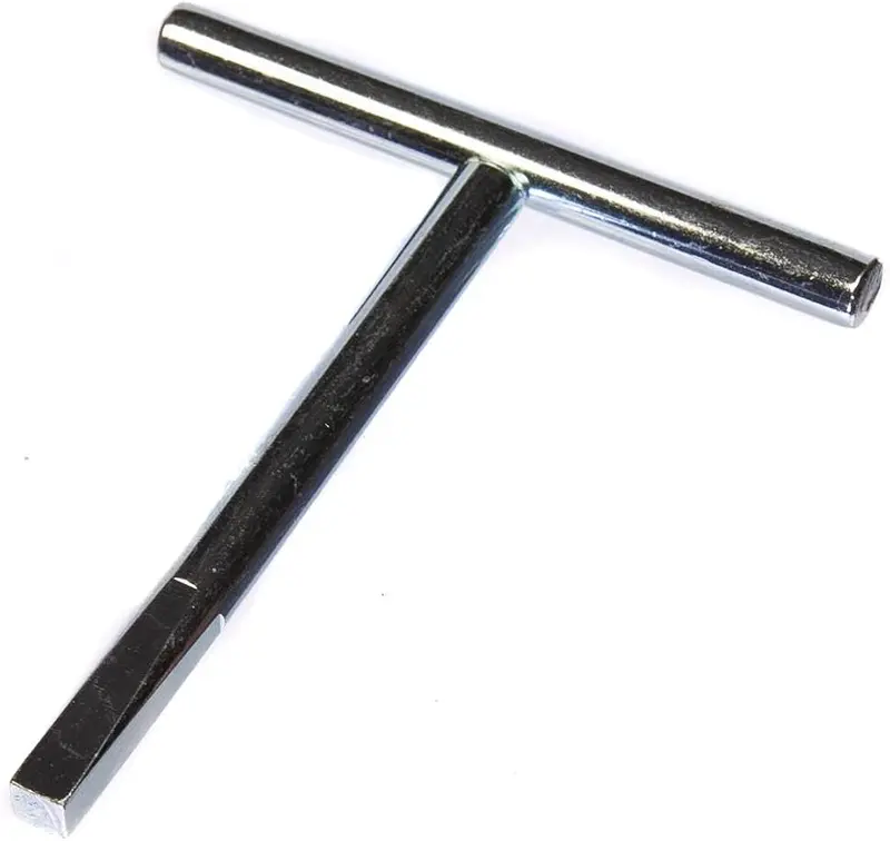 Budget Key T Bar Key Lock Tapered Square Drive Key 6.5Mm Square by 0