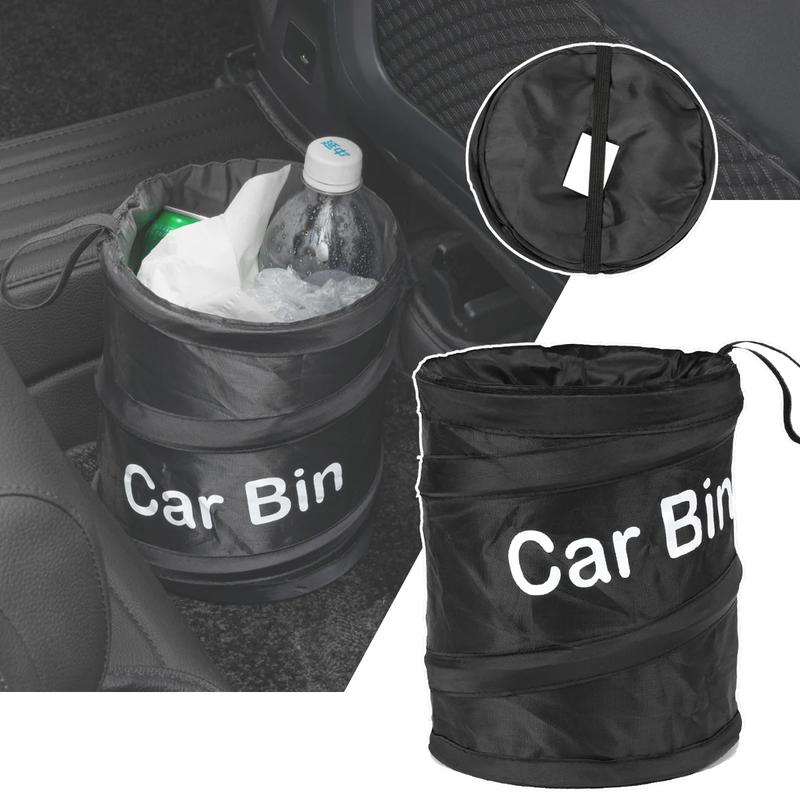 Car Trash Can Portable Garbage Bin Collapsible Pop-up Leak Proof Trash Can Bag 0