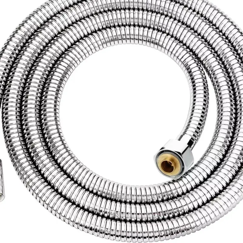 Shower Hose 1.5m(59"), Chrome Stainless Steel Shower Pipe, Anti-Kink