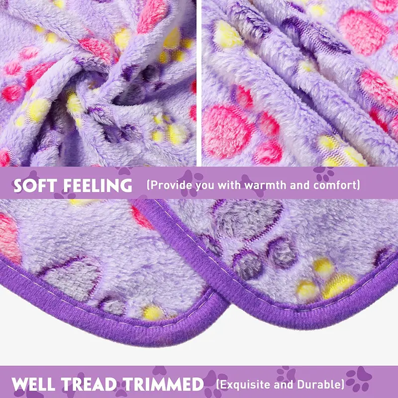 Pet Blanket Dog Cat Coral Fleece Blanket 4