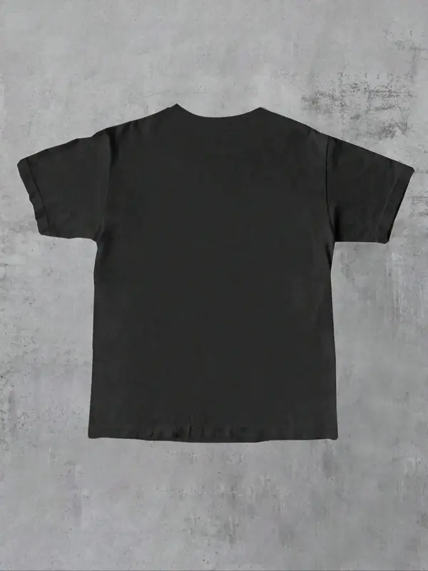 Men's Regular Fit Letter & Cat Print Round Neck Tee, Street Fashion Casual Short Sleeve T-shirt for Daily Wear, Menswear for Summer 8