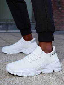 Men's Closed Sneakers, Summer 2025 New Plain Mesh Breathable Back To School Training Sports Shoes, Lace-up Low-top Runner Shoes, Lightweight Walking Shoes for Men, Comfy Footwear for Boy, Valentine's Day for Him