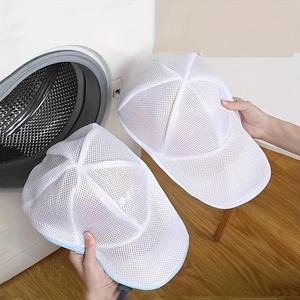 Baseball Cap Cleaning Protector, 1 Count Durable Hat Washing Bag, Laundry Bag with Support Frame, Washing Machine Mesh Bag for Home Dormitory Laundry