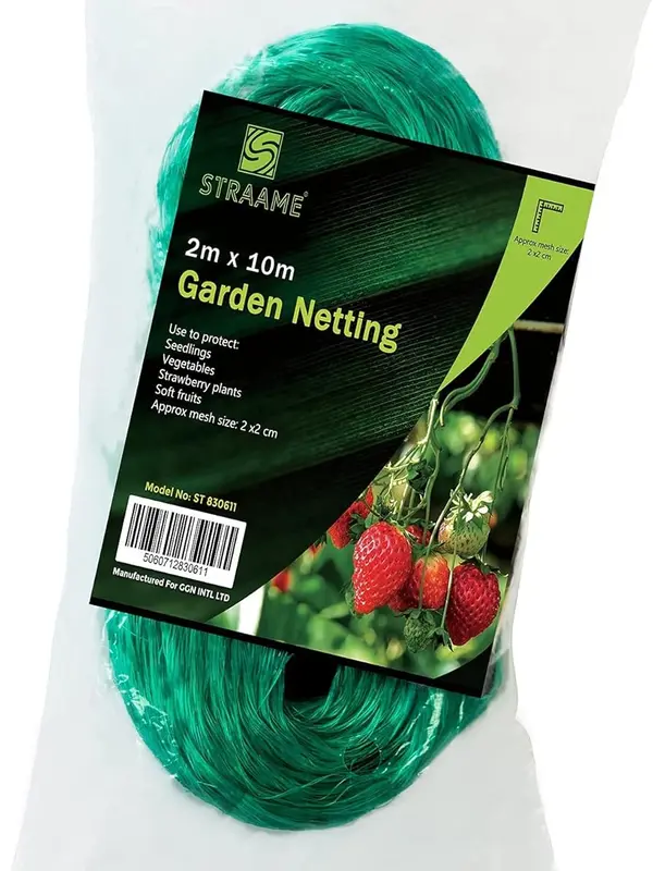Garden Netting, Plant, Veg, Fruit and Ponds Protection, Cat and Bird Proof Garden Net, Versatile Fine Mesh Garden Netting, Garden Fence Netting, Garden Accessories - (1, 2X10) 5