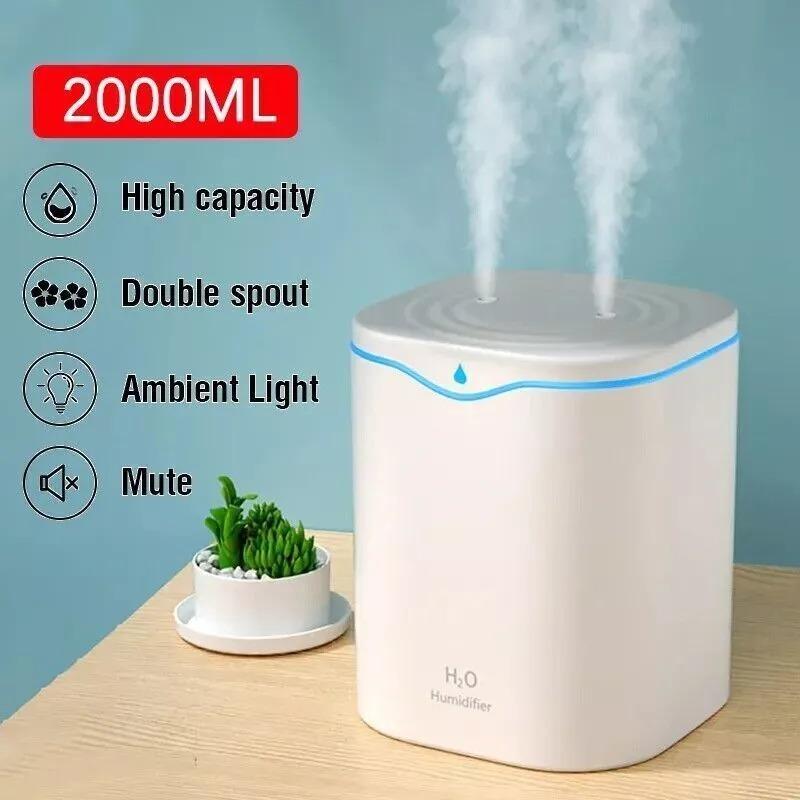 Oil Diffuser Air Humidifiers Cool Mist Humidifier for Bedroom Large Room Home UK 1