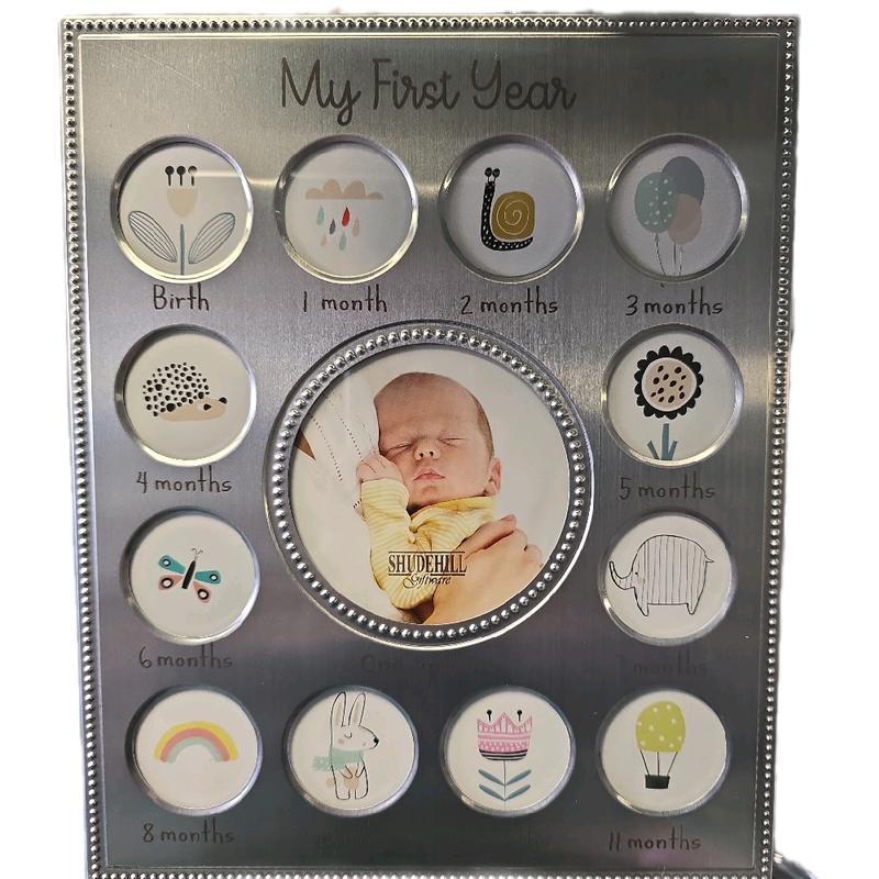 My First Year Baby Frame Display Memories Month by Month 28cm x 23cm 0