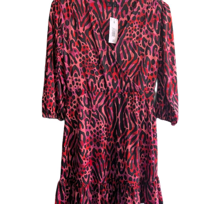 [HOE] PRETTY FIT & FLARE SKATER DRESS IN COLOURFUL ANIMAL PRINT 6-14 Womenswear Comfort Summer 4