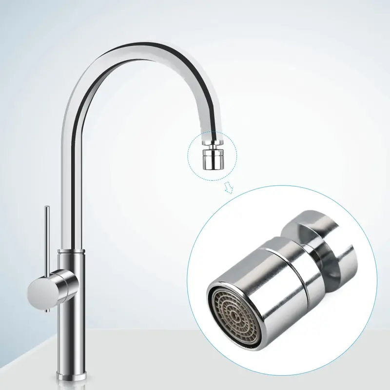 Kitchen Tap Head Water Saving Faucet Extender Sprayer Sink Spray Aerator Set 8