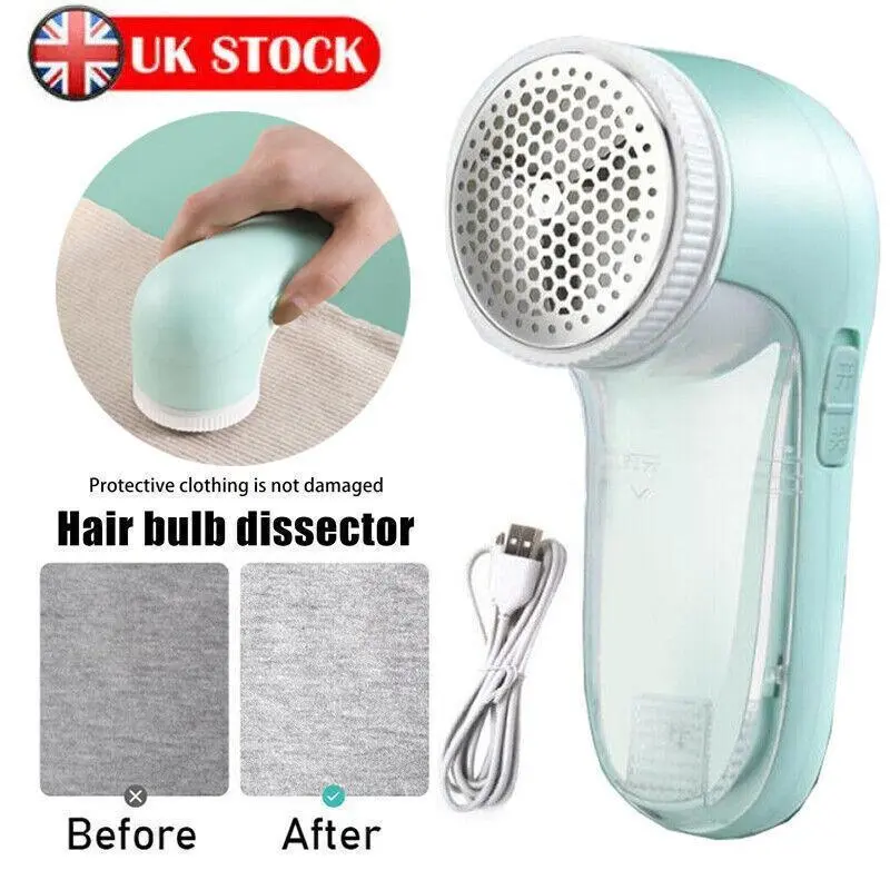 Electric Lint Remover Clothes Bobble Fluff Shaver Debobbler USB Operated 1