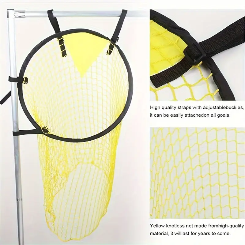 HGS    Youth Soccer Target Net Trainer – Knotless Mesh with Adjustable PVC Straps for Shooting and Free-Kick Accuracy 2