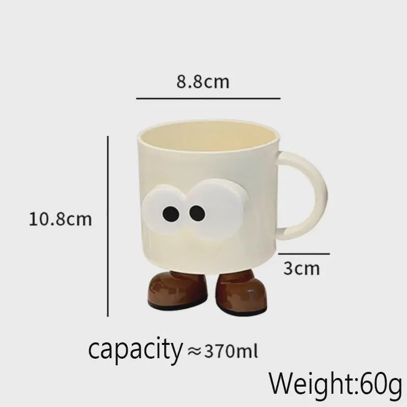 "Cartoon Big Eyes Mouthwash Cup – Creative Plastic Brushing Cup for Adults & Kids, Toothbrush Holder for Bathroom" 1