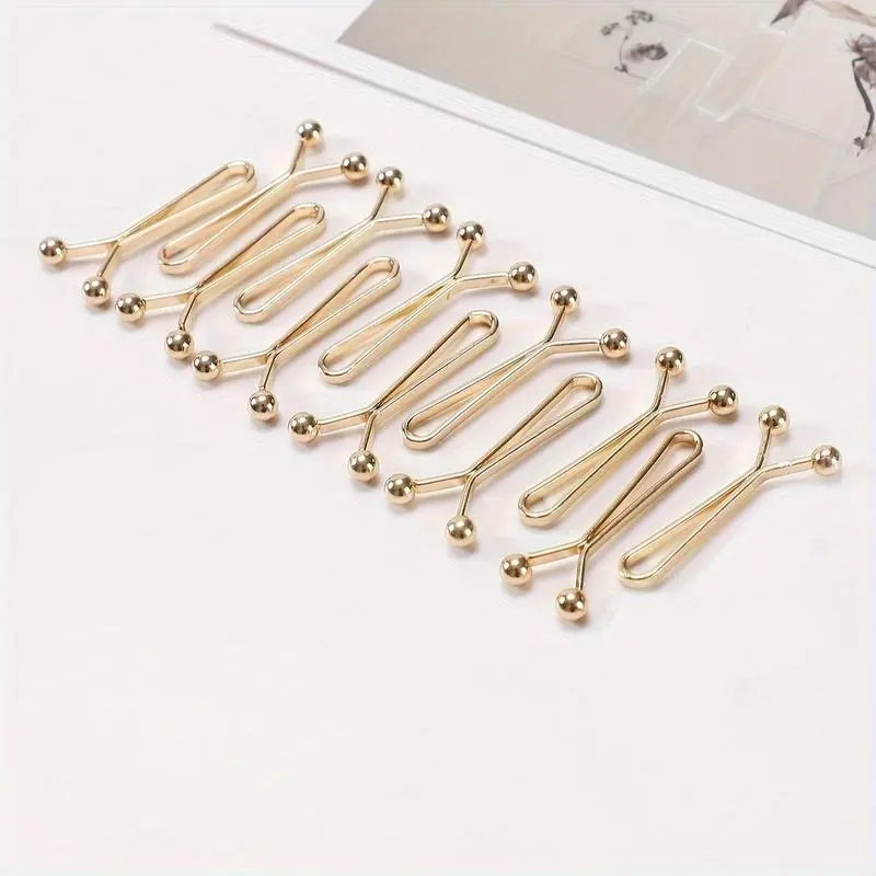 12 pcs/set basic hijab pins, solid color zinc alloy fixed pins, convenient scarf clips for women