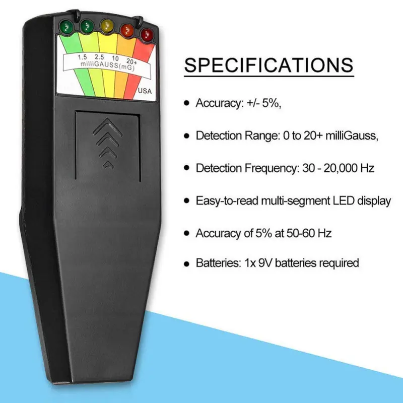 NEW! EMF Meter Hunting Magnetic Field Detector Paranormal Equipment Tool UK 3