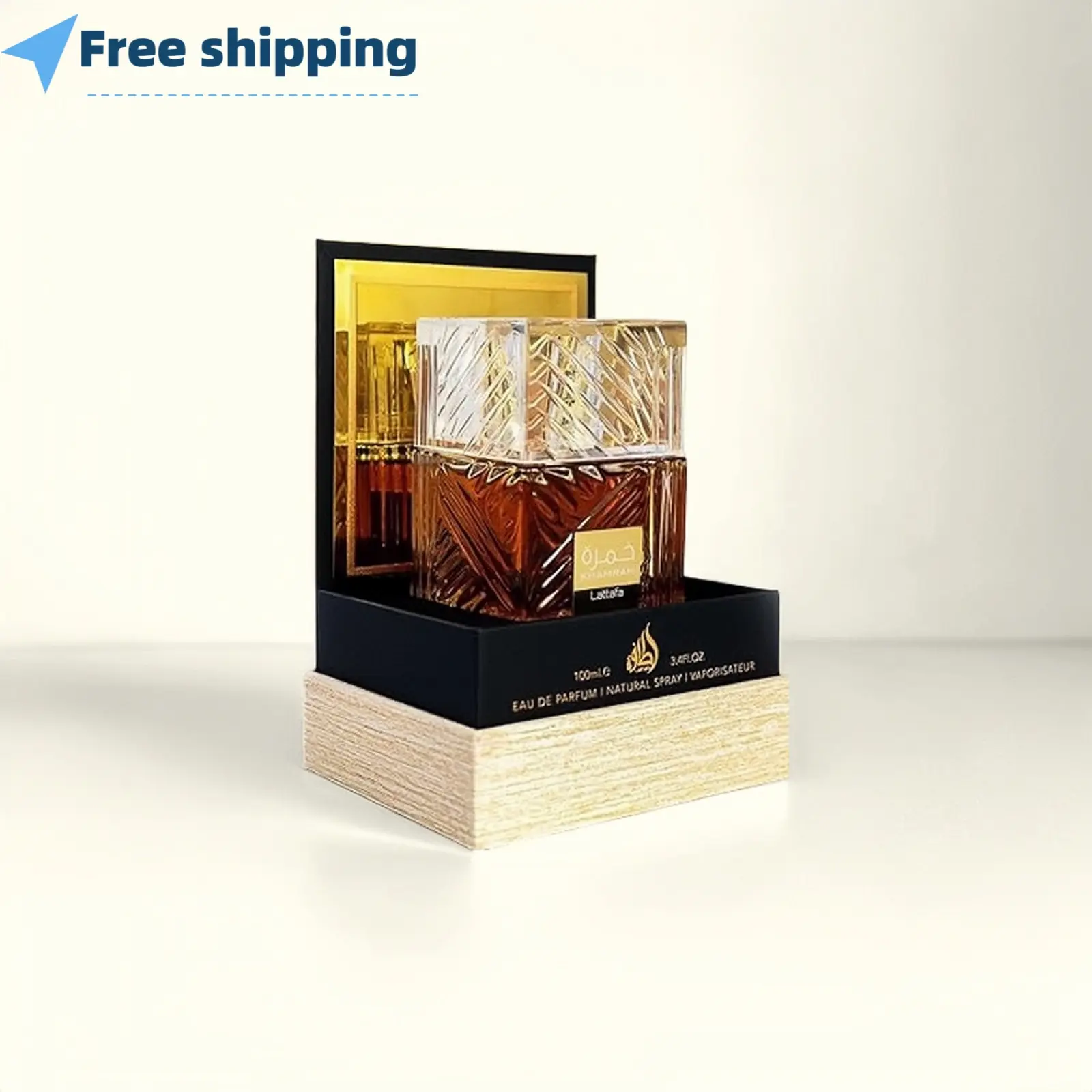 Lattafa Khamrah Eau De Parfum 100ml- Oriental Neutral Flower and Fruit Wood Fragrance