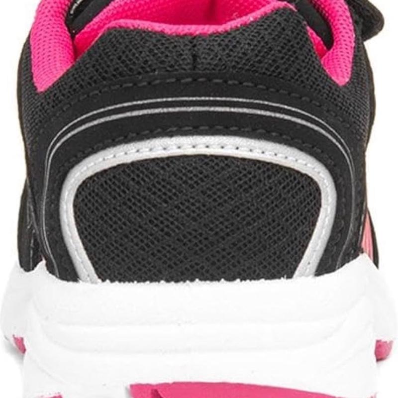 XL Yukon Kids Black & Pink Easy Fasten Trainer 1