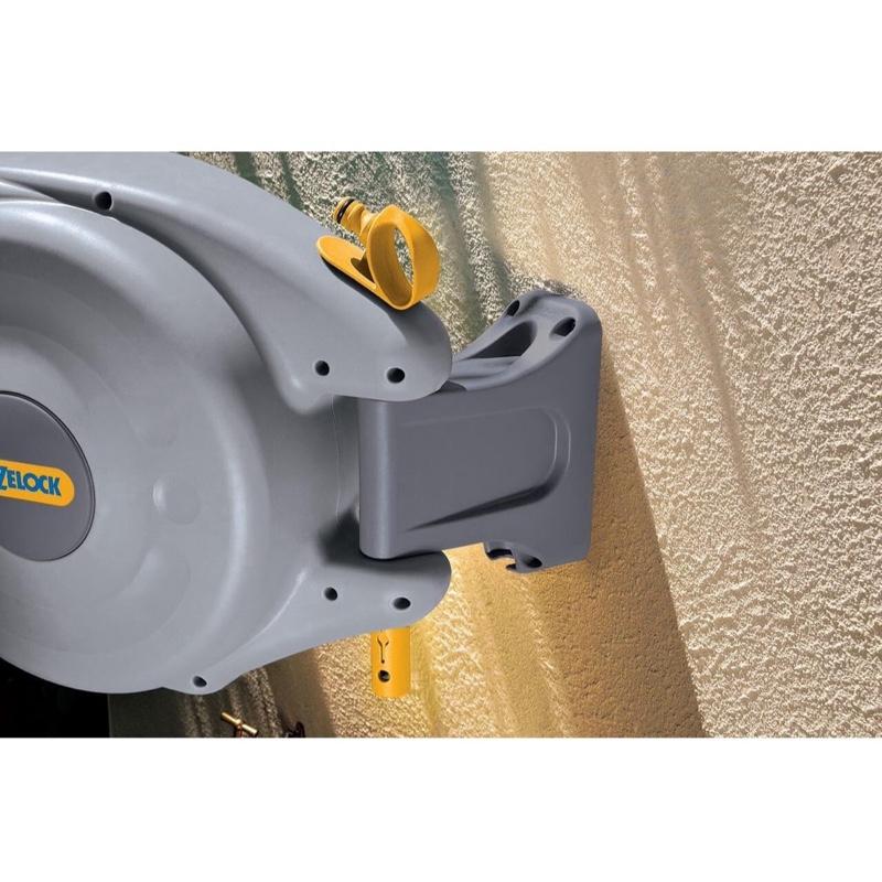 HOZELOCK - Auto Reel Wall-mounted Reel 10m: Easy to Install, Child-lock, Auto-rewind, Ready-to-use Reel with Nozzle, Fittings, Hozelock Hose and Accessories Included - 5 Year Guarantee 7