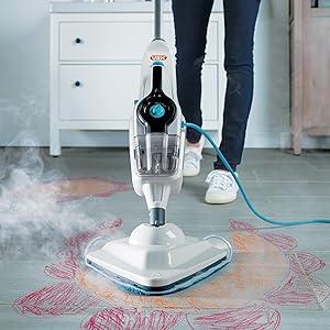 Product Introduction of Steam Fresh Combi Classic Mutlifunction Steam Mop| Detachable Handheld| 13 Piece Accessory Kit - S86-SF-CC, White / Blue, 2.6L, 1600W 0