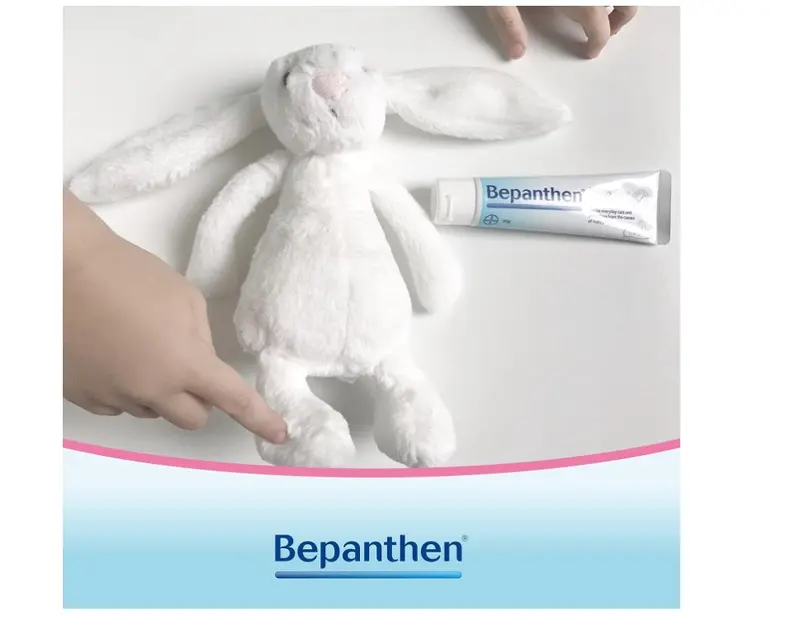 Bepanthen Nappy Care Ointment | Nappy Cream with Provitamin B5 | Suitable for Newborns Skin, 100 g (Packing May Vary). 4