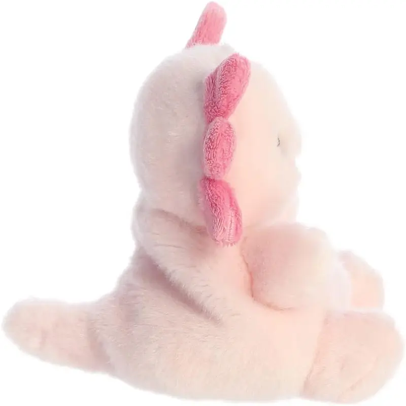 Compact & Cuddly: At 5 inches, this charming axolotl fits perfectly in your palm, making it easy to carry anywhere.  Super Soft & Huggable: Made with high-quality plush material, the Palm Pals Axolotl is irresistibly soft to the touch. 2