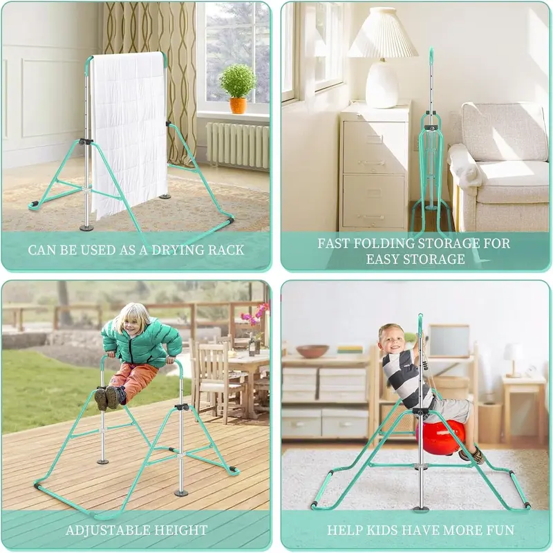 Gymnastics Bar Adjustable Gymnastics Bar Training Kip Bar Gymnastics Equipment for Home Indoor outdoor 6