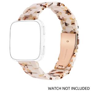 Fashion Beaded Watch Band (Band Only), 1 Count Smart Watch Replacement Band Compatible with Fitbit Versa 4/Versa 3/Sense 2/Sense, Wearable Accessories