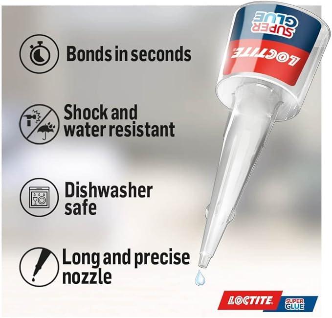 Precision, Strong All Purpose Liquid Adhesive for Accurate Repairs, Instant Super Glue for Various Materials, Clear Glue, 5g 2