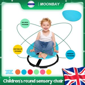 UK SELLER Children's Sensory Swivel Chair | Therapy-Grade Vestibular Training for Improved Balance & Concentration | Home Spinning Seat for Autism & ADHD Support