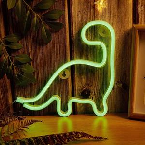Christmas Gift, Dinosaur Design LED Novelty Light, 1 Count LED Neon Sign, Decorative Neon Light, Decorative Bedside Lights for Bedroom, Playroom & Birthday Party Decoration, Indoor Lighting, LED Decorative Light
