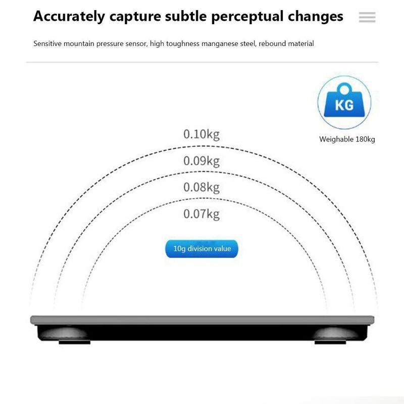 Body Fat Scale 180kg Bluetooth Smart BMI Digital Bathroom Wireless Weight Scales Christmas Gift 5