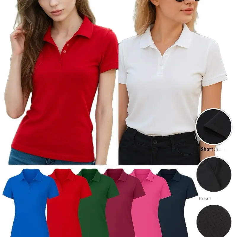 Ladies, These Polos Are a Game-Changer — Sculpted Fit, Luxe Feel, Stunning Colors! Tops Womenswear Shirts Comfort Basic Minimalist Shortsleeve Breathable Fabric Lightweight Essential Everyday Slim Soft Black