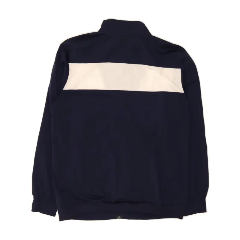 Pre-Owned Vintage PUMA Mens Tracksuit Top Jacket Medium Navy Blue Colourblock Polyester 2