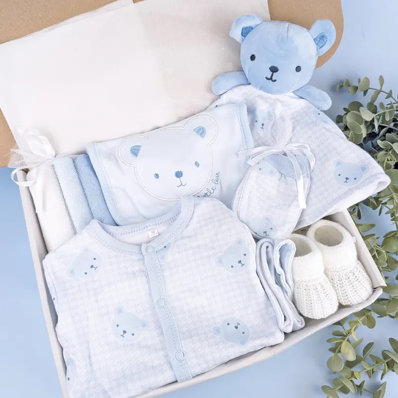 Baby Blue Newborn Baby Gift Set | Baby Hamper | Baby Shower | Baby Sleepsuit | Baby Gift | Newborn Boy | Newborn Baby | Hello Baby Book 4