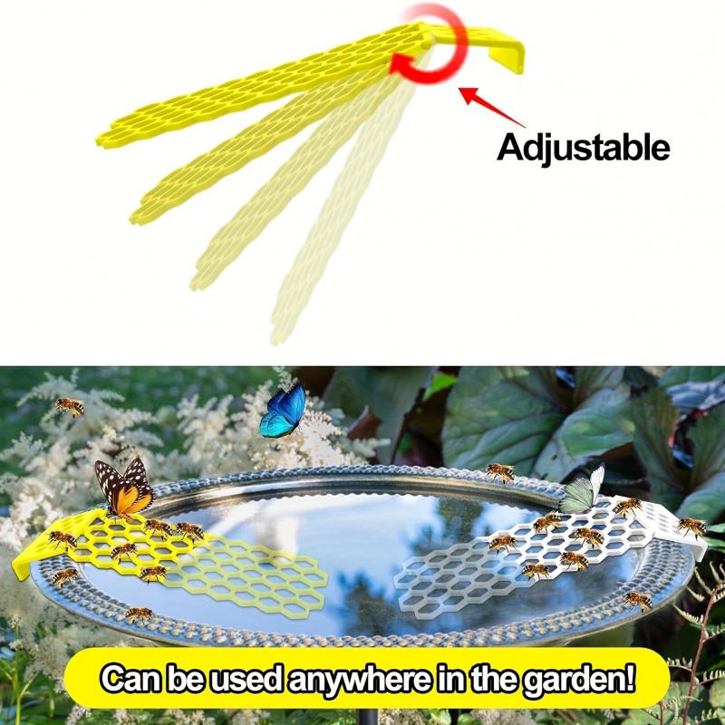 2-Pack Plastic Bee Watering Station, Floating Insect Waterer for Garden Pollinators, Bee and Butterfly Water Feeder for Bird Baths, Hydration Ladder for Bees and Beneficial Insects 6