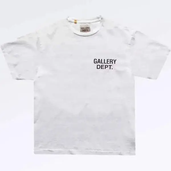 Gallery Dept. White Logo T-Shirt White Men US 2XL for adult