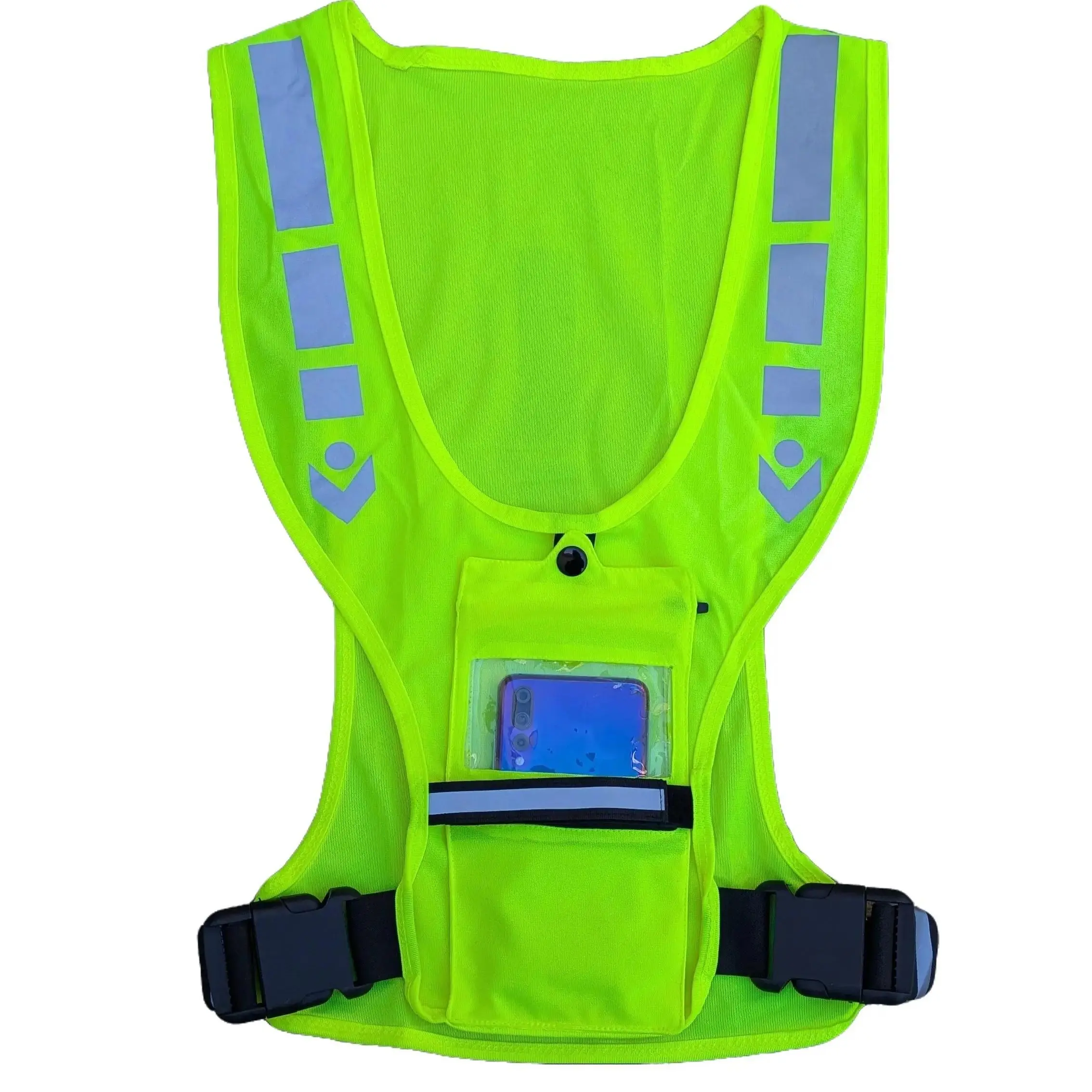 Reflective Vest with Front Utility Pocket – Running, Cycling, Horse Riding, Outdoor Sports